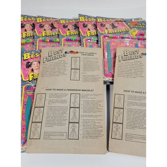 10 Vintage JA-RU Beads & Braids Best Friends Jewelry Making Fun 1995 # 1761 - Picture 4 of 8